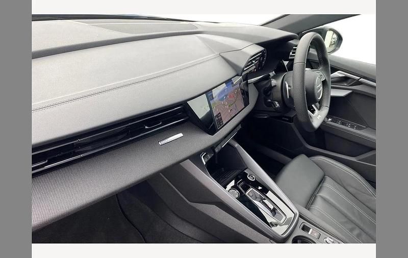 Used Audi A3 Black Edition 150 HP (110 kW) 2025 Navarra blue Hatchback