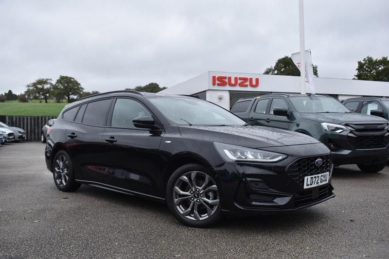 Black Used 2022 Ford Focus ST-Line Estate | £15,982 (Fair price) - Image 1/3