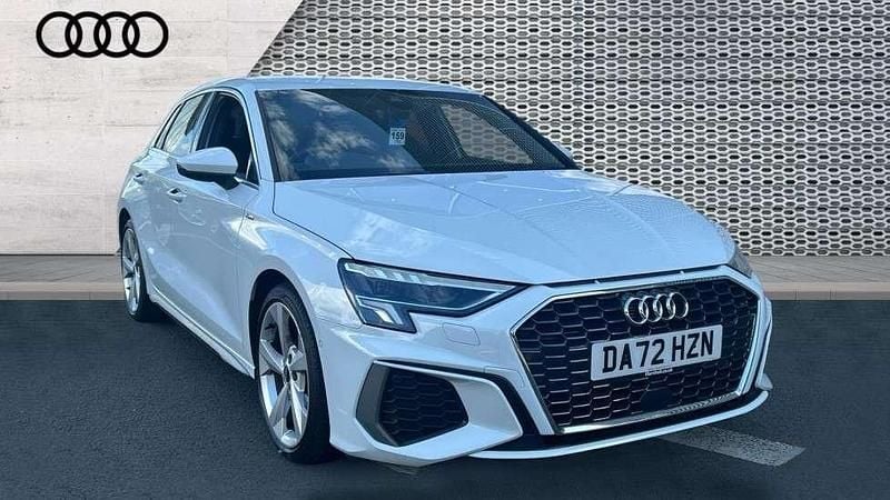 White Used 2023 Audi A3 S-Line Hatchback | £23,680 (Fair price) - Image 1/4