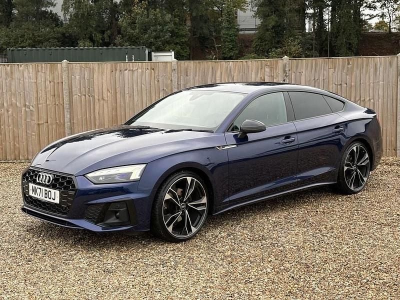 Blue Used 2021 Audi A5 Sportback Comfort Hatchback | £24,400 (Fair price) - Image 1/4