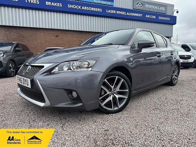 Grey Used 2015 Lexus CT200h Sport Line Hatchback | £9,991 (Fair price) - Image 1/4