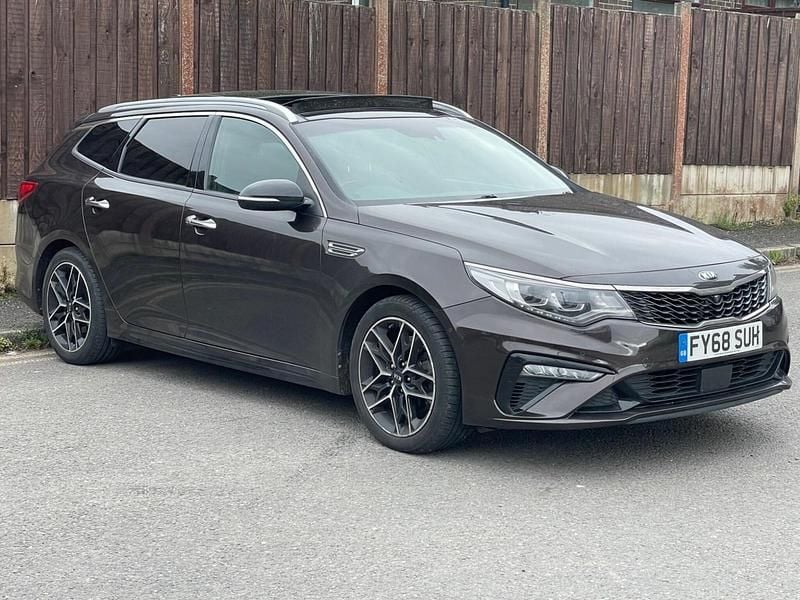 Brown Used 2018 Kia Optima GT-Line S Estate | £8,695 (Good price) - Image 1/4