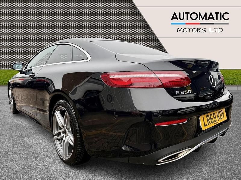 Used Mercedes E350 AMG line 313 HP (230 kW) 2019 Black Coupe