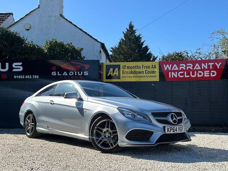 Used Mercedes E220 AMG line 2014 Silver Coupe