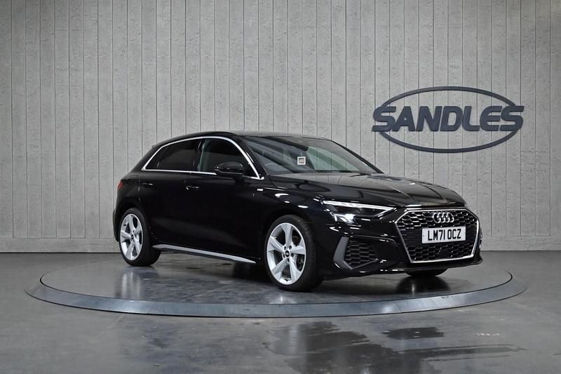 Black Used 2021 Audi A3 Sportback S-Line Hatchback | £20,999 (Fair price) - Image 1/4