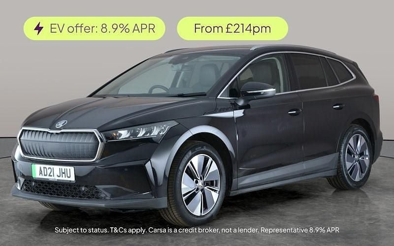 Black Used 2021 Skoda Enyaq iV Loft SUV | £13,901 (Good price) - Image 1/3
