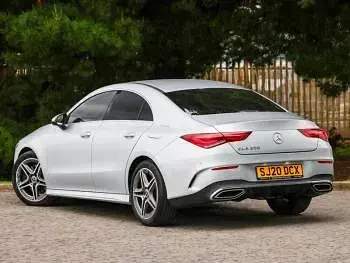 Used Mercedes CLA200 AMG line 163 HP (119 kW) 2020 Silver Coupe