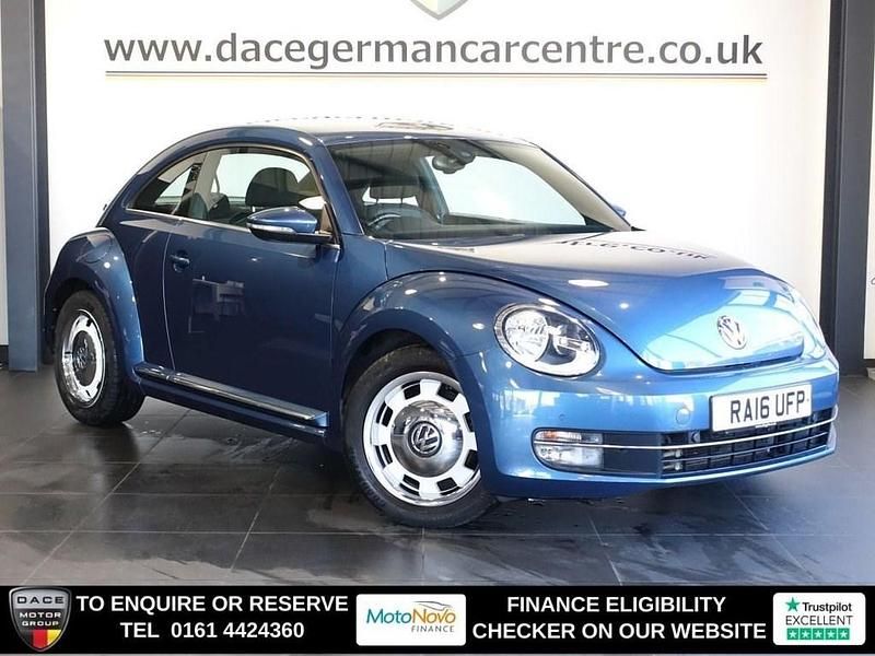 Used VW Beetle Design 150 HP (110 kW) 2016 Blue Hatchback