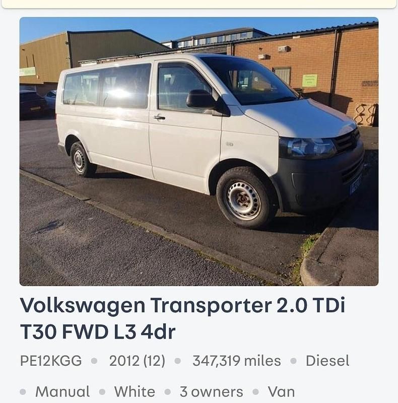 White Used 2012 VW T5 Van | £6,495 - Image 1/1