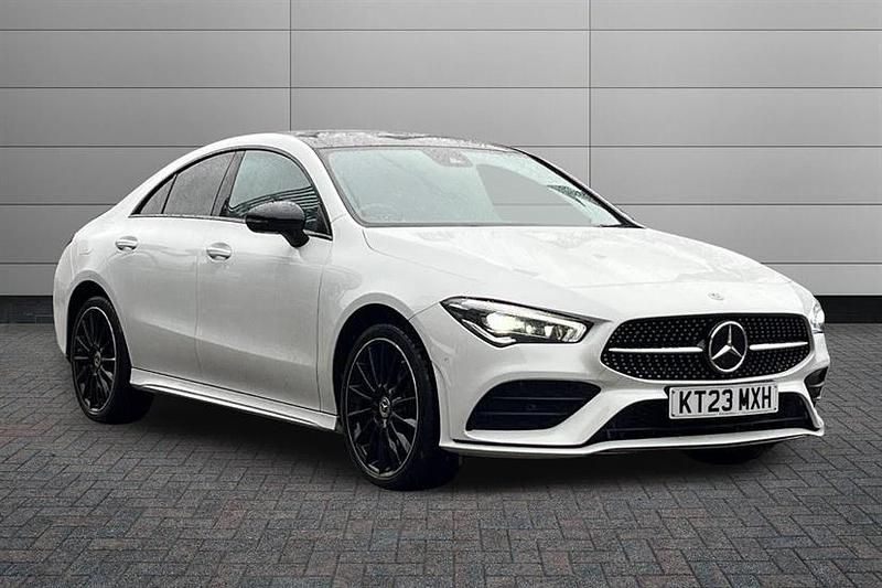 White Used 2023 Mercedes CLA250e AMG Line Premium Plus Sedan | £24,990 (Fair price) - Image 1/4