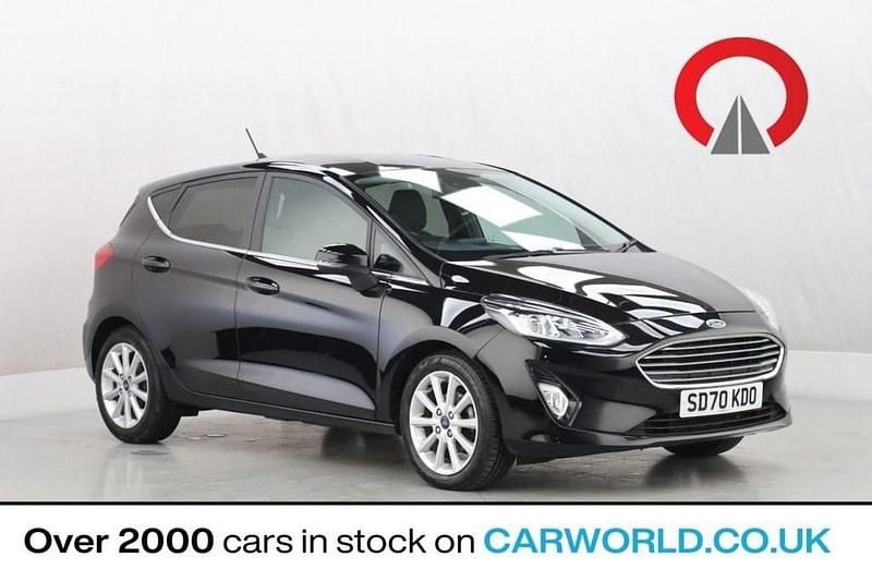 Black Used 2020 Ford Fiesta Titanium Hatchback | £7,700 (Good price) - Image 1/3