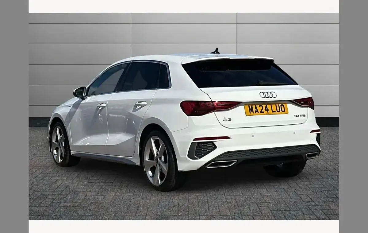 Used Audi A3 S-Line 110 HP (80 kW) 2024 White Hatchback