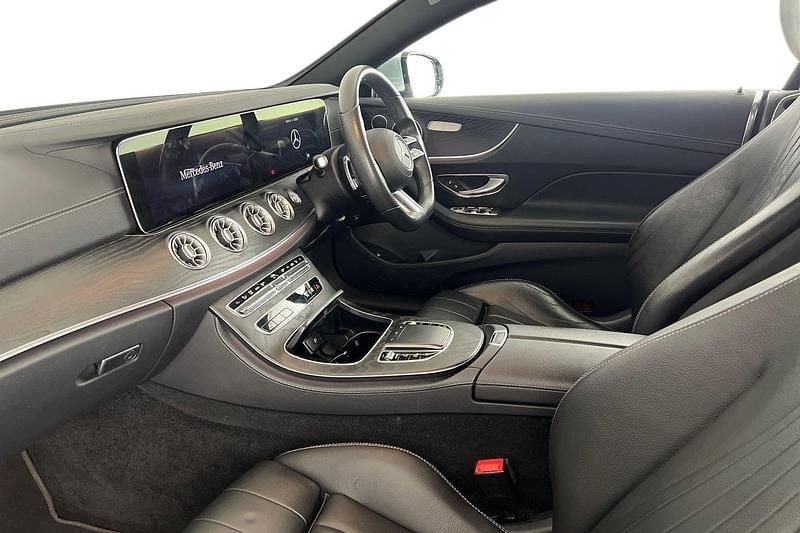 Used Mercedes E220 AMG line 194 HP (142 kW) 2021 Silver Coupe