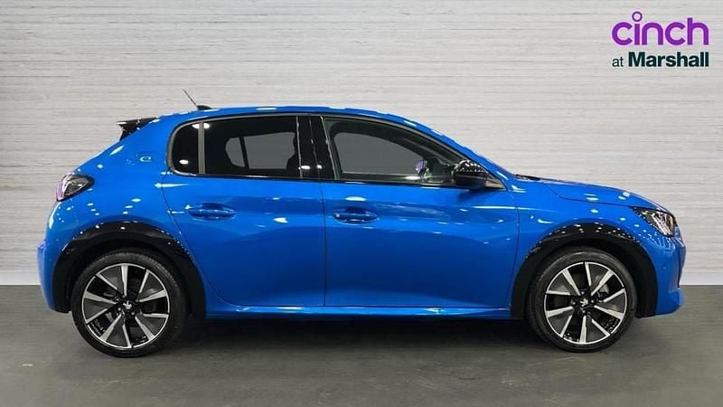 Used Peugeot e-208 Premium 100 kW (136 HP) 2021 Blue Hatchback