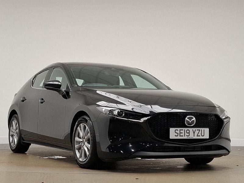 Black Used 2019 Mazda 3 Hatchback | £13,498 (Fair price) - Image 1/4