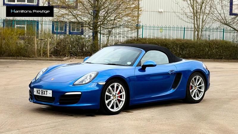 Begagnad Porsche Boxster 315 HK (231 kW) 2015 Blå Cab