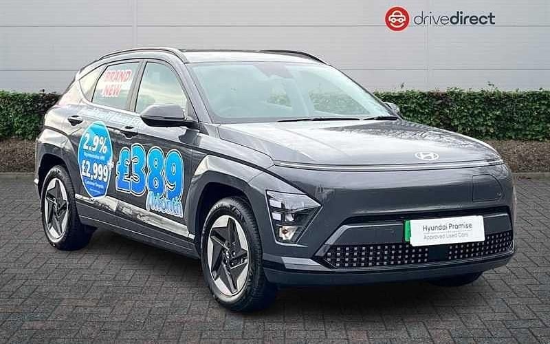 Pearl ecotronic grey Used 2024 Hyundai Kona Advanced SUV | £21,120 (Fair price) - Image 1/4
