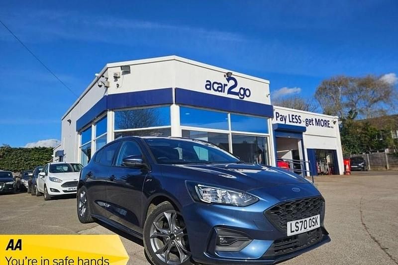 Used Ford Focus ST-Line 120 HP (88 kW) 2020 Blue Hatchback