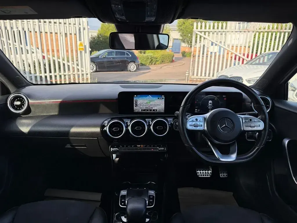 Used Mercedes A200 AMG line 150 HP (110 kW) 2019 White Hatchback