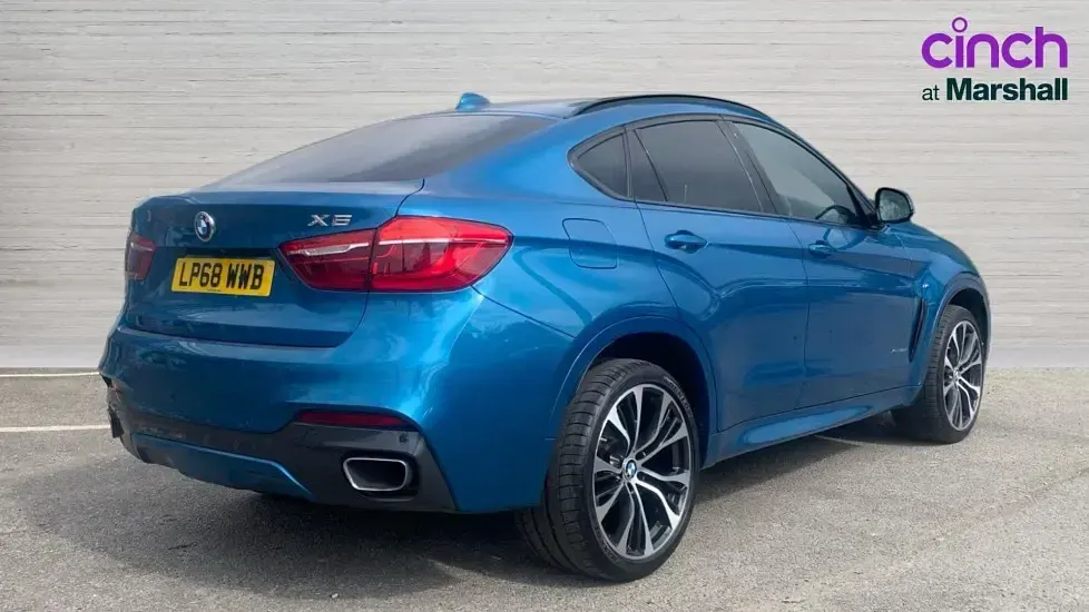 Used BMW X6 M Sport 258 HP (189 kW) 2018 Blue SUV