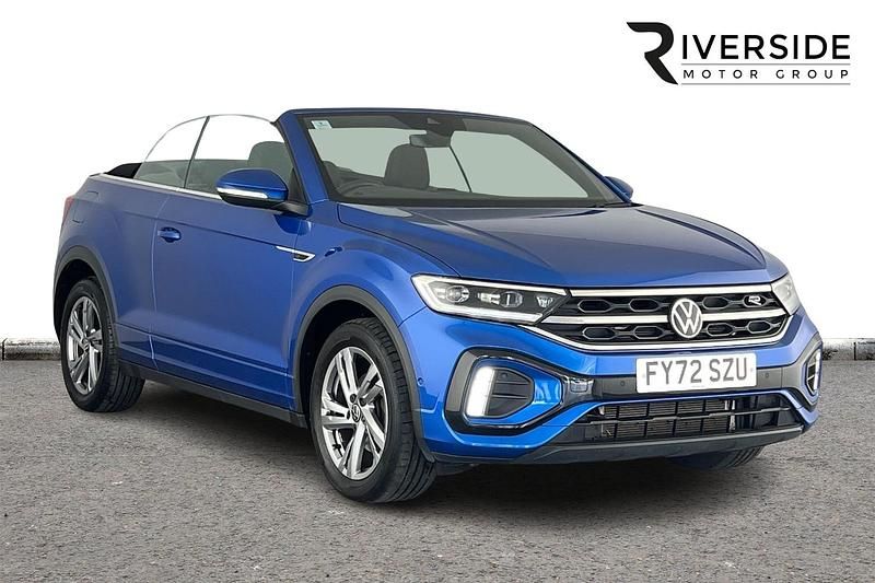Used VW T-Roc Cabriolet R-line 150 HP (110 kW) 2022 Blue Cabriolet
