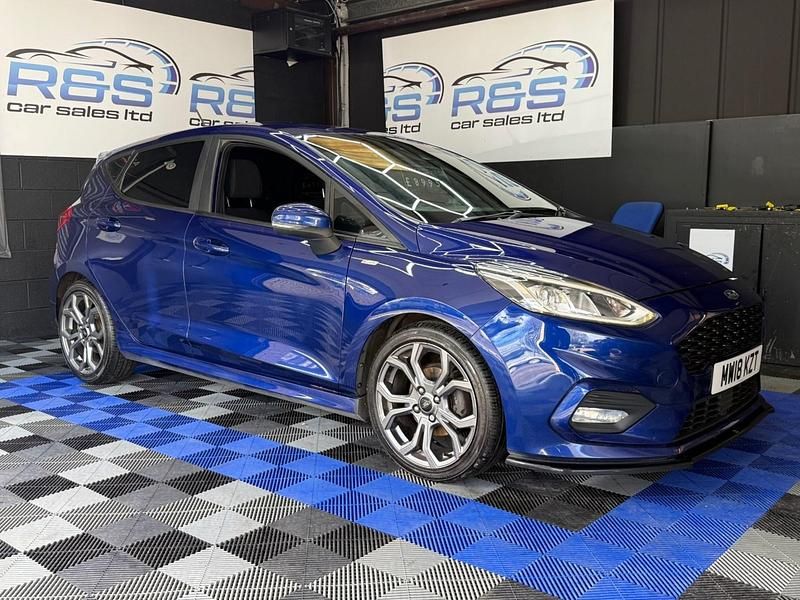 Usado Ford Fiesta ST-Line 100 HP (73 kW) 2018 Azul Citadino