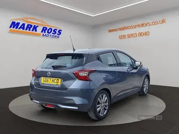 Usado Nissan Micra Acenta 90 HP (66 kW) 2017 Cinzento Citadino