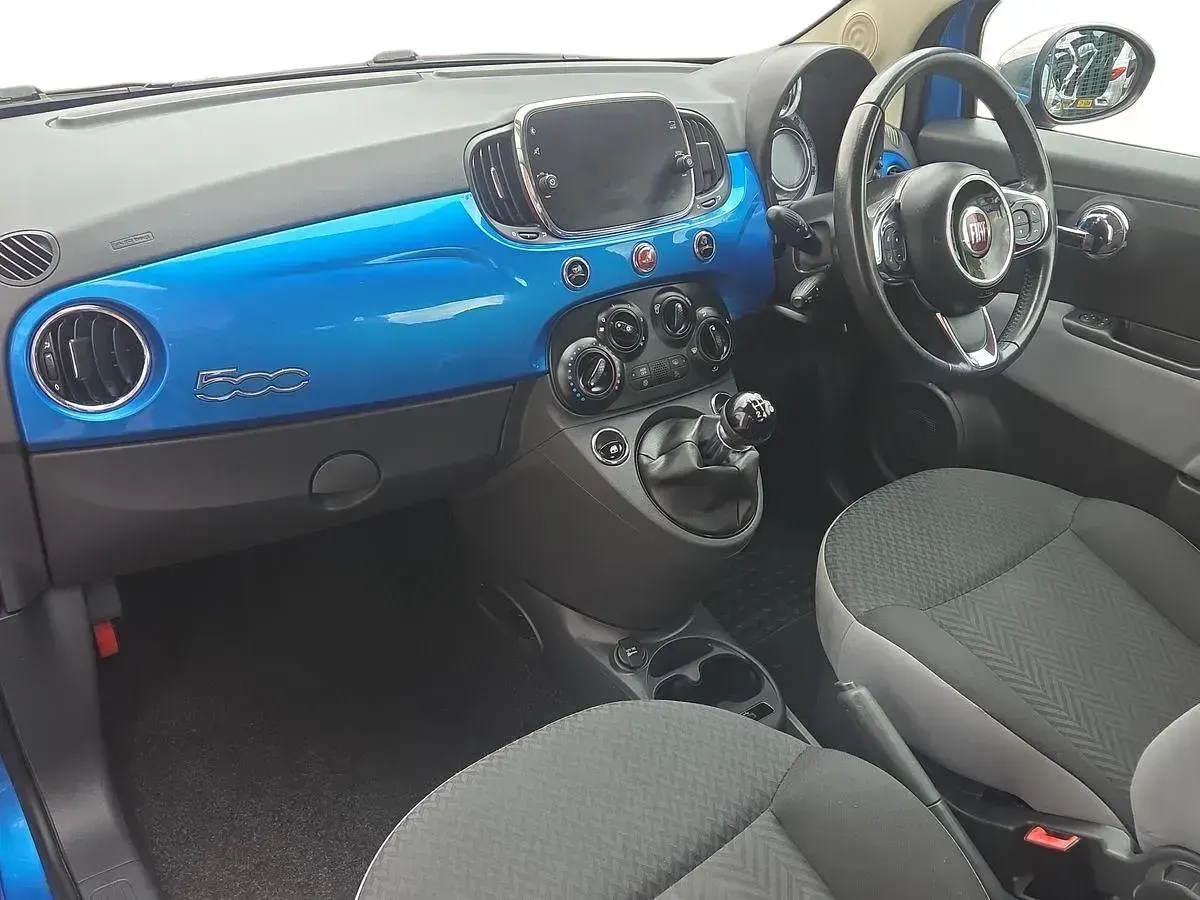 Used Fiat 500 Mirror 69 HP (50 kW) 2018 Blue Hatchback
