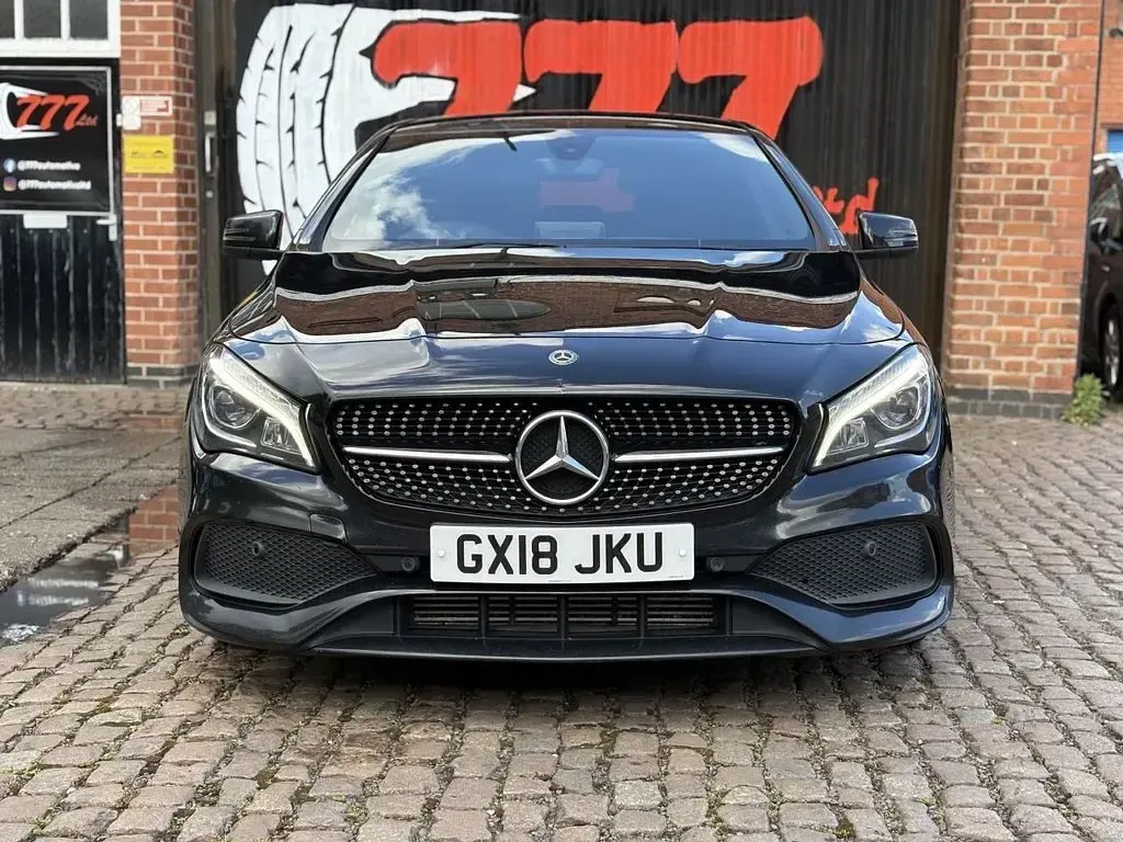 Used Mercedes CLA220 AMG line 177 HP (130 kW) 2018 Black Sedan