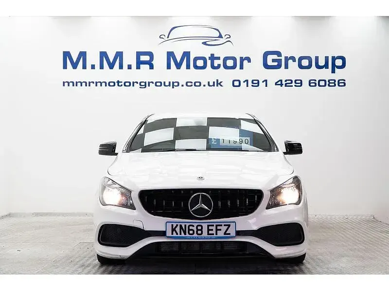 Used Mercedes CLA180 AMG line 120 HP (88 kW) 2018 White Coupe