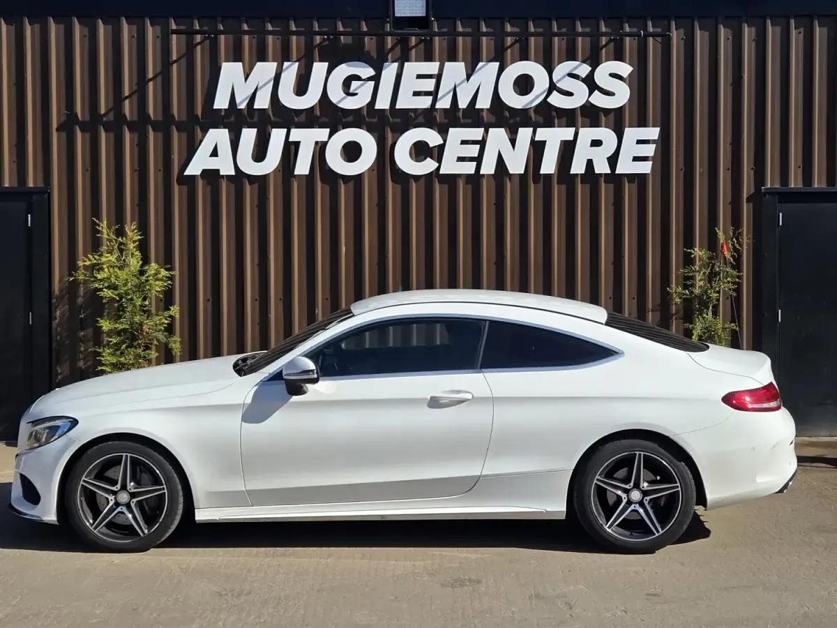 Used Mercedes C250 AMG line 204 HP (150 kW) 2017 White Coupe