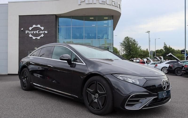 Grey Used 2022 Mercedes EQS450+ AMG line Sedan | £43,595 (A bit pricey) - Image 1/4