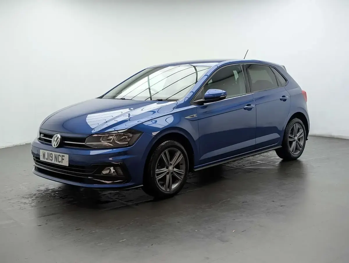 Used VW Polo R-line 115 HP (84 kW) 2019 Blue Hatchback