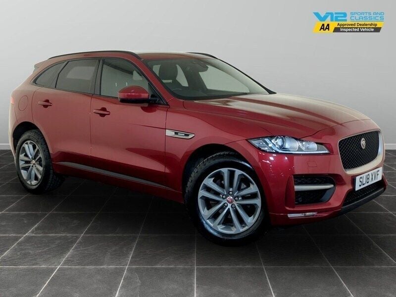 Red Used 2018 Jaguar F-Pace R-Sport SUV | £12,995 (Good price) - Image 1/2