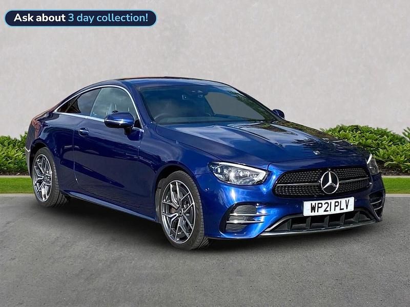 Blue Used 2021 Mercedes E220 AMG Line Premium Coupe | £24,999 (Fair price) - Image 1/4