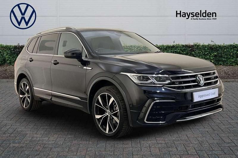 Black Used 2024 VW Tiguan Allspace R-line SUV | £35,985 (A bit pricey) - Image 1/4