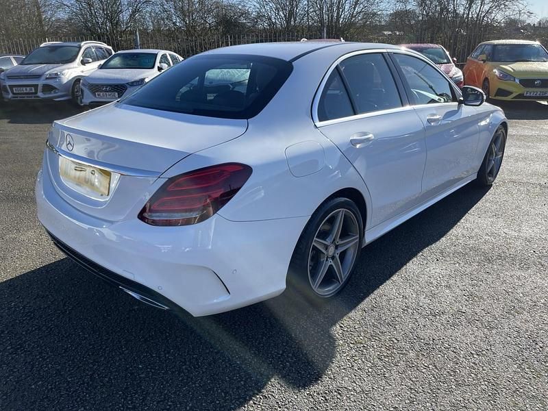 Used Mercedes C250 AMG line 204 HP (150 kW) 2017 White Sedan