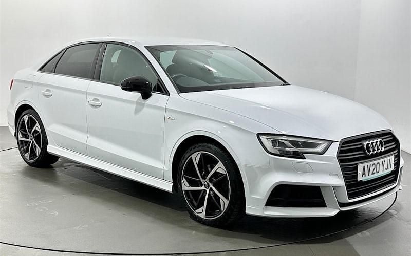 Used Audi A3 Black Edition 150 HP (110 kW) 2019 White Sedan