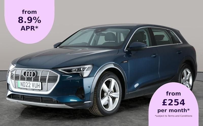 Blue Used 2022 Audi e-tron Design SUV | £18,592 (Good price) - Image 1/2