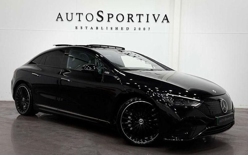 Used Mercedes EQE350 AMG line 214 kW (292 HP) 2024 Black Sedan