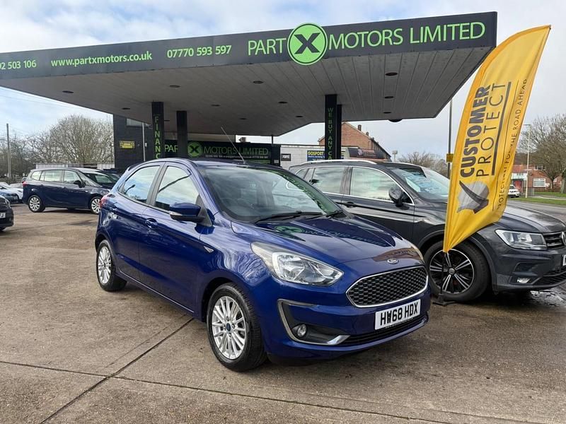Used Ford Ka Plus Zetec 85 HP (62 kW) 2018 Blue Hatchback