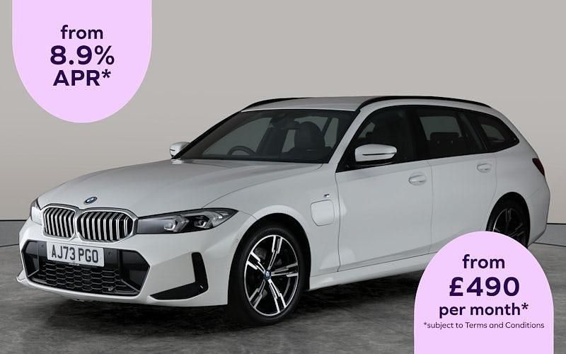 White Used 2024 BMW 330e M Sport Estate | £32,091 (Good price) - Image 1/3