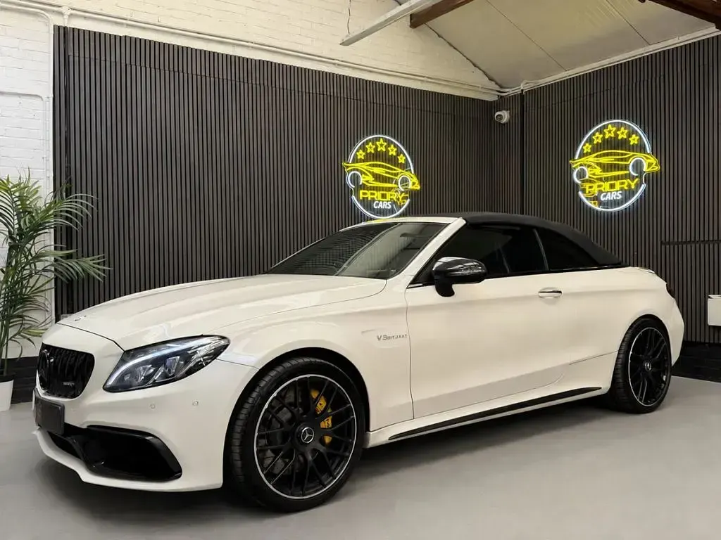 Used Mercedes C63S AMG Premium 2017 White Cabriolet