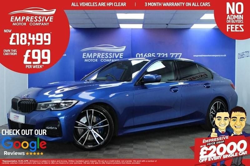 Blue Used 2019 BMW 320 M Sport Sedan | £18,499 (Expensive) - Image 1/4
