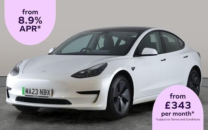 White Used 2023 Tesla Model 3 RWD Sedan | £22,300 (Fair price) - Image 1/2