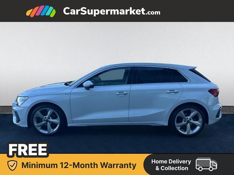 Used Audi A3 S-Line 2023 White Sedan