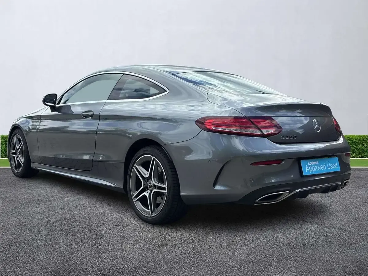 Used Mercedes C300 AMG line 258 HP (189 kW) 2019 Grey Coupe
