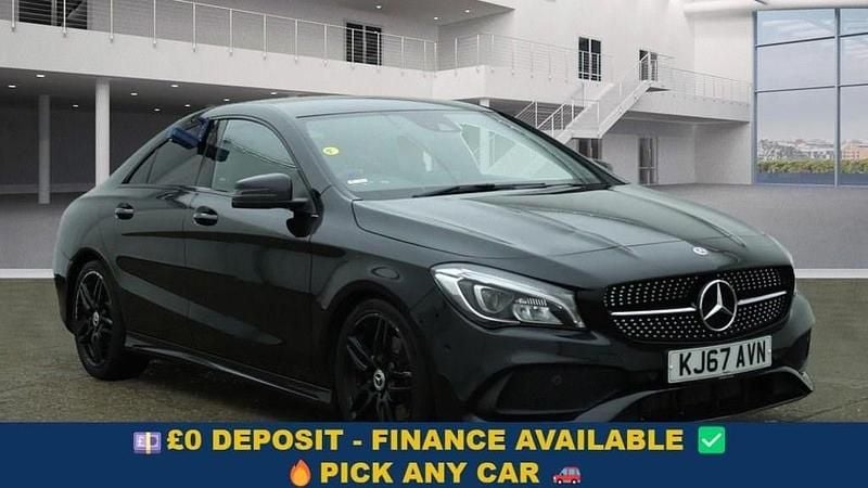 Black Used 2018 Mercedes CLA220 AMG line Sedan | £12,549 (Good price) - Image 1/4