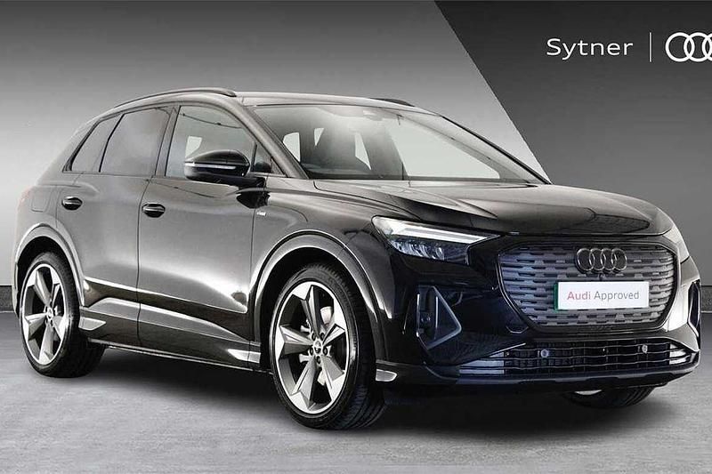 Black New 2025 Audi Q4 e-tron Black Edition SUV | £43,000 - Image 1/4