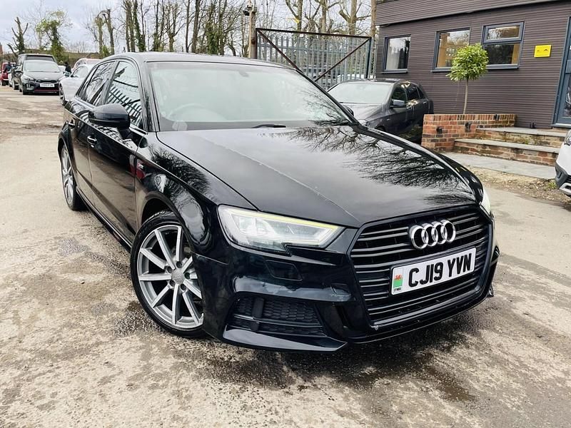 Used Audi A3 Black Edition 116 HP (85 kW) 2019 Black Sedan